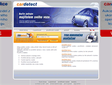 Tablet Screenshot of cardetect.cz